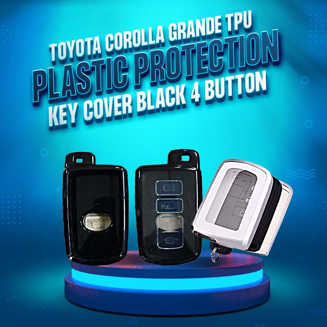 Buy Toyota Corolla Grande TPU Plastic Protection Key Cover Black Button  Model 2021-2022 Online in Pakistan