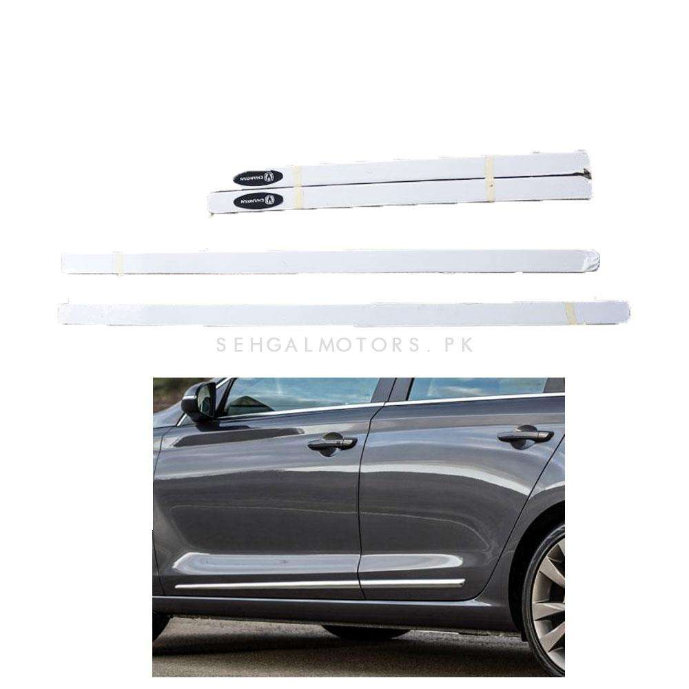 Side Door Protector Black Trim Cover Auto Strips Moulding Accessory for Kia