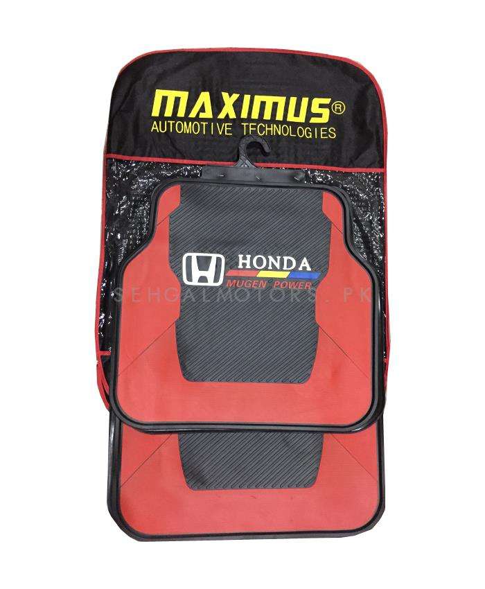Buy Honda Mugen Power Universal PVC Rubber Floor Mat Black and Red 5