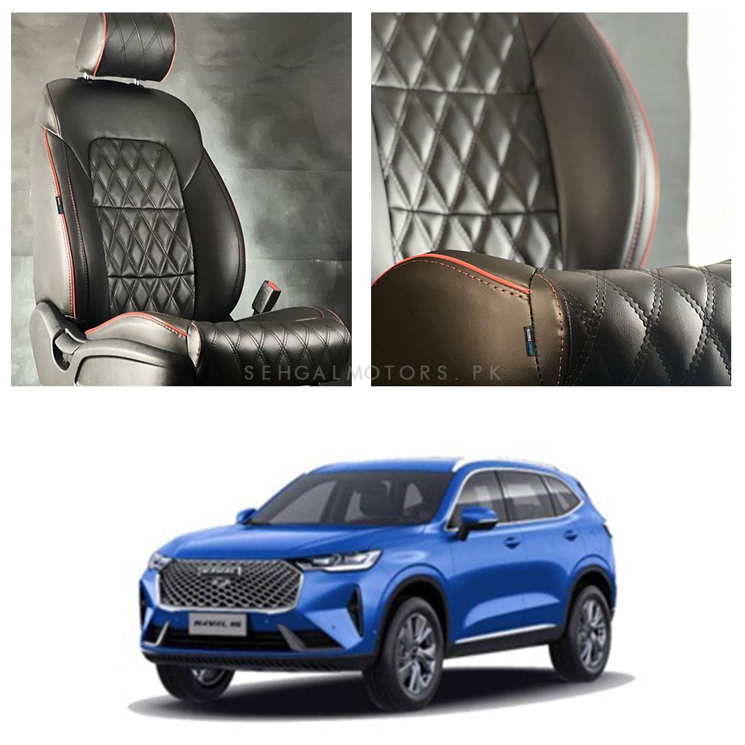 Buy Haval H6 Diamond Cut Black Red Seat Covers Model 20212022 Online in Pakistan
